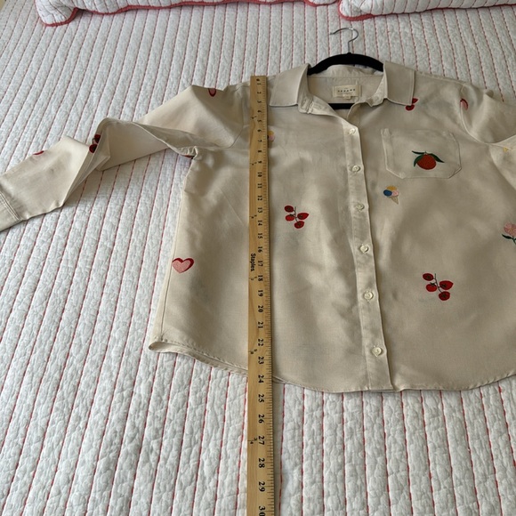 Sézane TOMBOY SHIRT ITALIE SZ 40 gently used - Picture 7 of 10